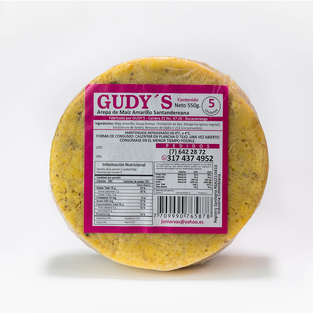 Arepa Santandereana por 5 uds. - Carnes y Carnes